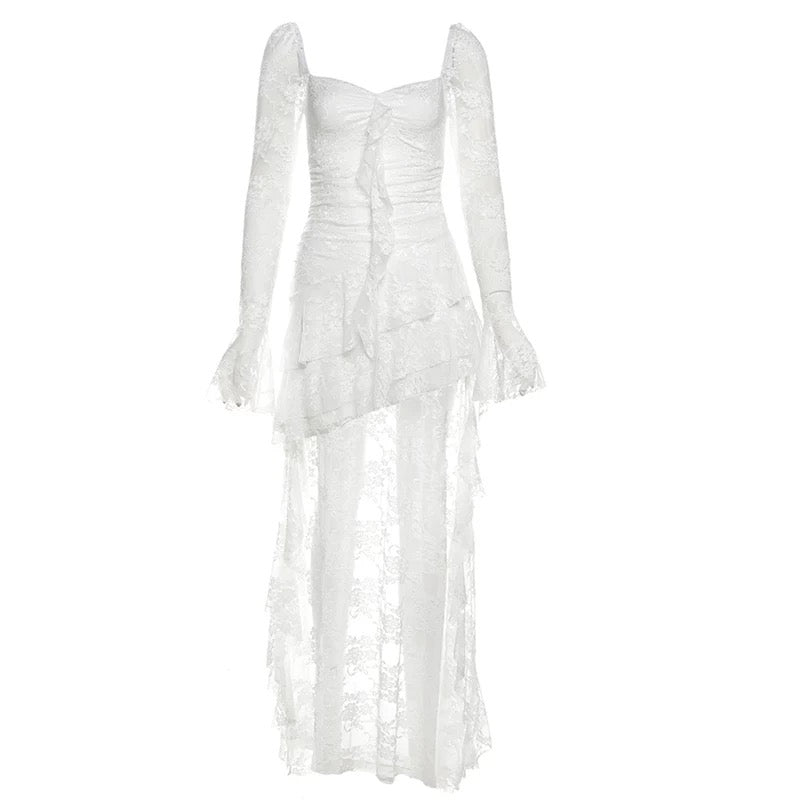Dreamy black fairycore dress for cottagecore and vintage outfits