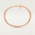 Designer rose gold bangle with soft glow and durability