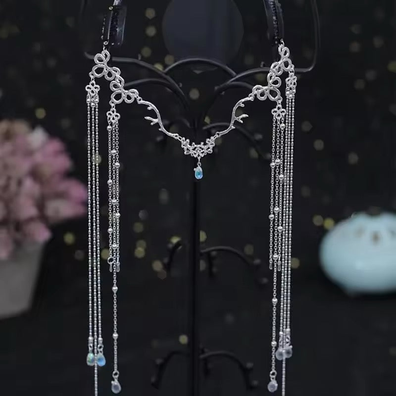 Luxury celestial-themed crown for weddings and cosplay
