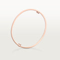 Elegant rose gold love bracelet with 18K plating and minimalist style