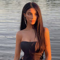 Chic off-shoulder black corset with structured bodice and sleeveless design