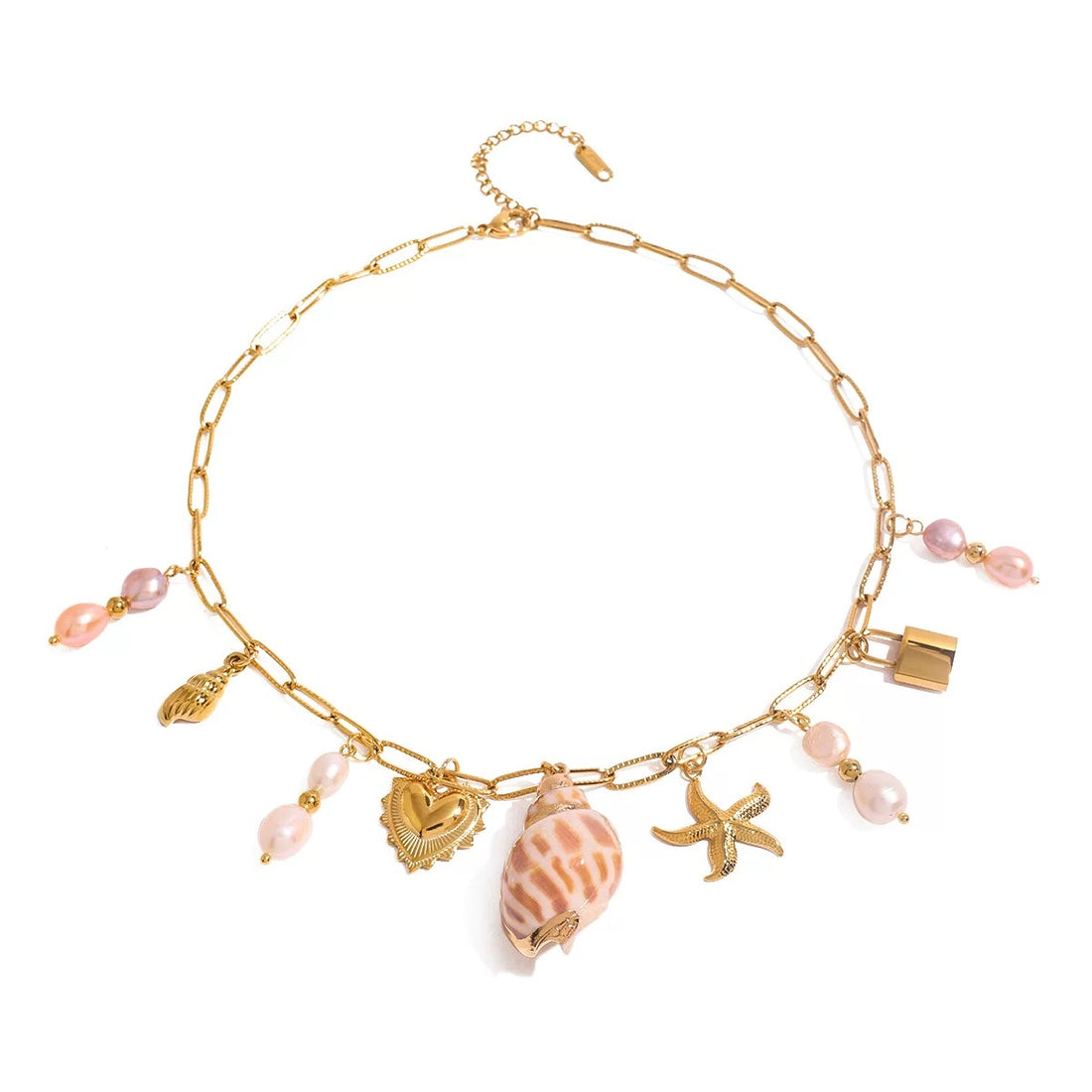 Chic Y2K aesthetic boho charm necklace for summer outfits