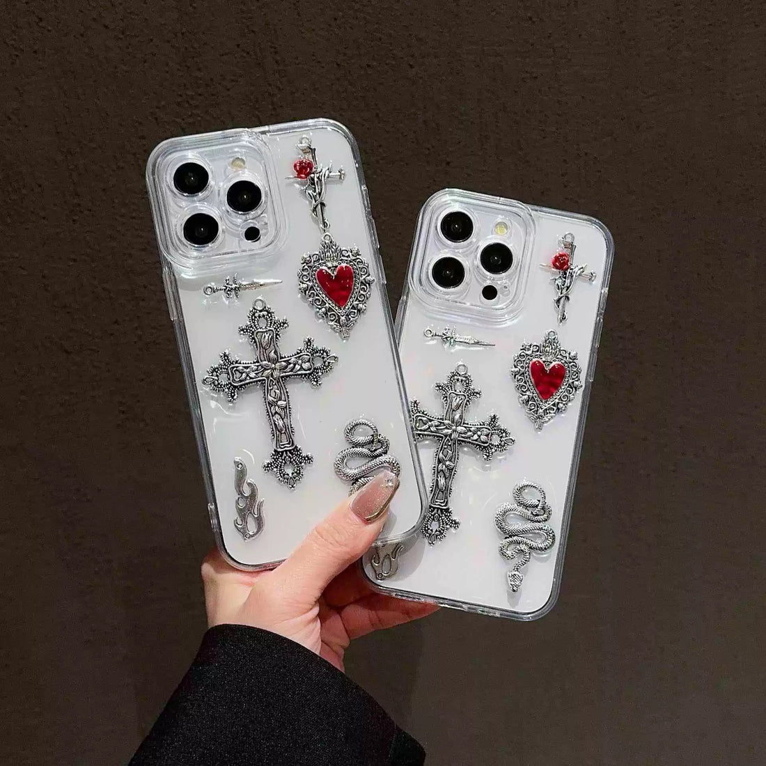 Snake & Cross iPhone Case with Retro European Design
