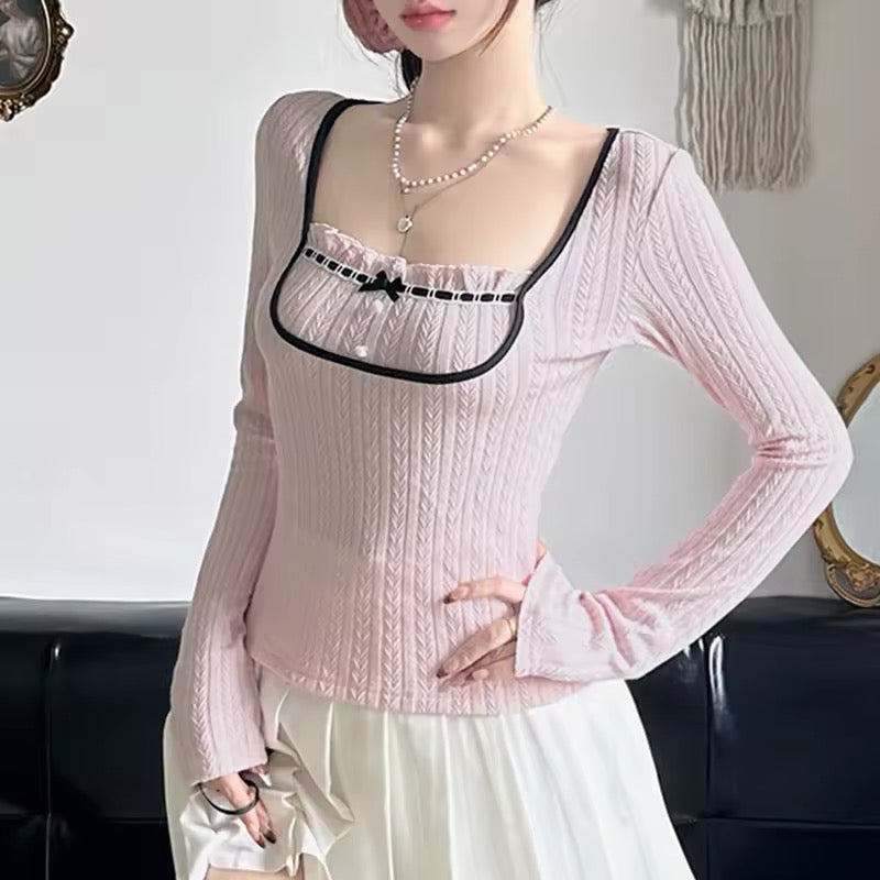 Chic pastel knitwear for autumn and spring layering