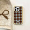 Close-up of the checkered pattern emphasizing the vintage aesthetic