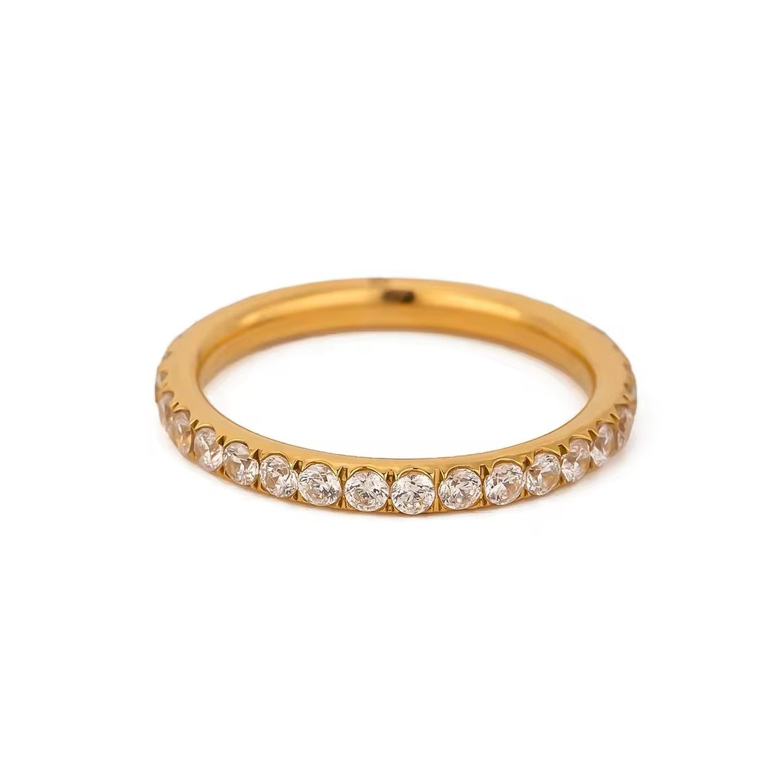 Chic and trendy minimalist gold ring for women