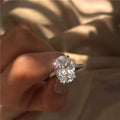 Anniversary couple ring with crystal