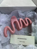 Cute Korean-style high ponytail crab claw barrette