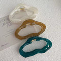 Jelly acrylic cloud-pattern hair clip for stylish hairstyles