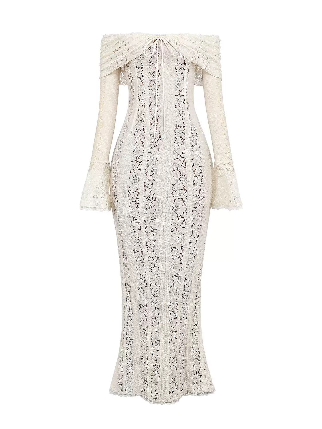 Sophisticated white dress for formal events and evenings