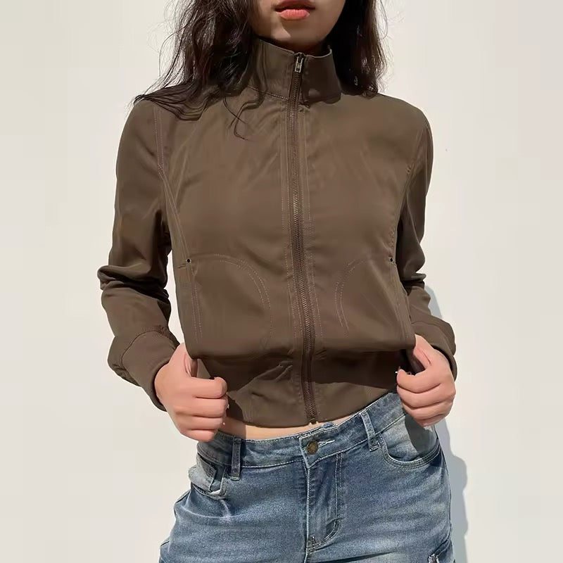 Casual vintage streetwear jacket for women
