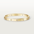 Classic couple bracelet in gold with luxury polished finish
