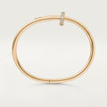 Aesthetic nail bracelet in gold with crystals, perfect gift for her