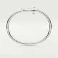 One-size white gold bracelet with 18K plating for modern looks