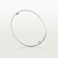 Elegant white gold love bracelet with 18K finish and sleek design