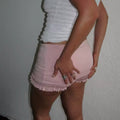 Dreamy Y2K shorts with frilly detail and soft silhouette