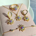 Elegant presentation of Rapunzel Dream Jewelry in a pink luxe box.