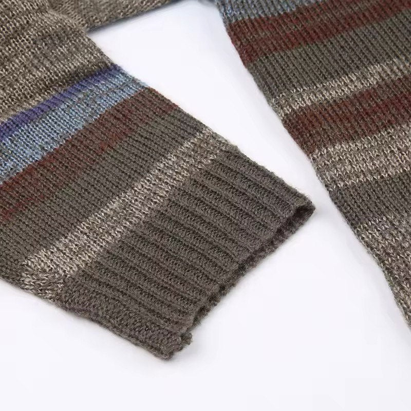 Y2K striped sweater perfect for fairycore and retro fall looks