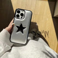 Front view of the Y2K Star iPhone Case showcasing its glossy finish and 3D star design.